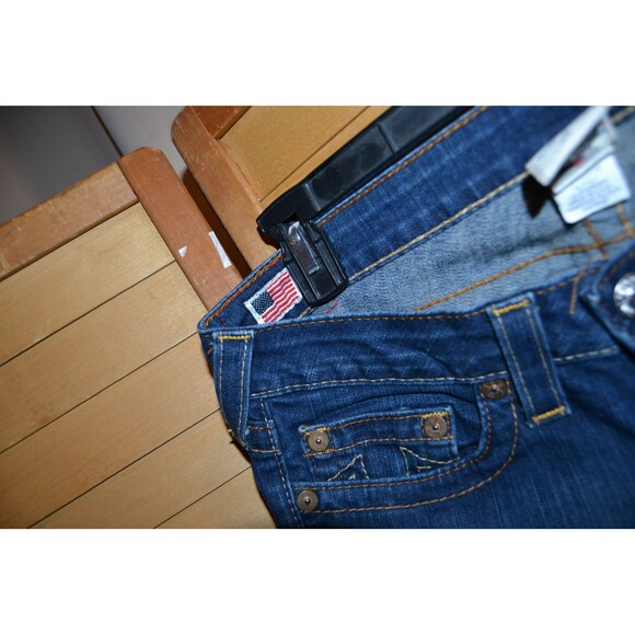 True Religion Low Cut Lizzy Crop Y2K Designer - Picture 7 of 7